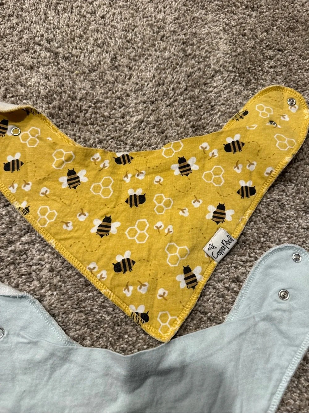 Baby Bandana Drool Bibs - Pack of 7 - Assorted Yellow, Black, Gray, Green